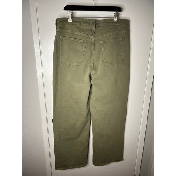 Old Navy Women's Extra High Rise Sky-Hi Wide Leg Jeans ~ Size 16 - Picture 3 of 7